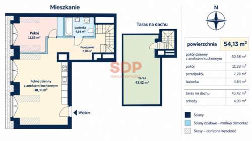 Prywatny taras na dachu - Ost, piętro - Loft w zabytkowej kamienicy