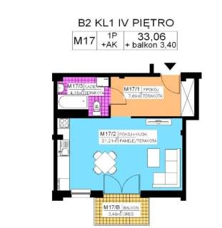 Mieszkanie 1 pok., 33,06 m2, IV piętro, Na Stoku