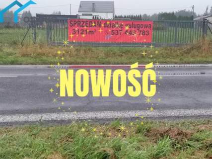 Działka USŁUGOWA 4400 m2 Leszna Górna
