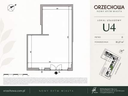 LOKAL USŁUGOWY 81,27 m ORZECHOWA LOKA3 WŁOCHY