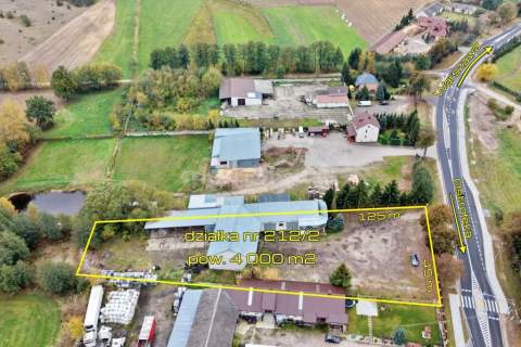 Kołaki obiekt z halą, działka 4000 m2