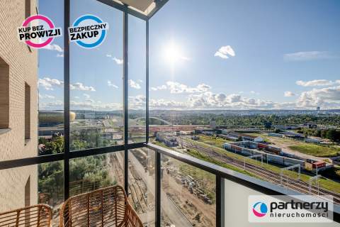 Panorama na Gdańsk i morze Msc parkingowe Loggia