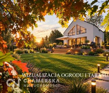 Nowy dom z charakterem Radlin Ogrodzenie Nowoczesna stodoła 