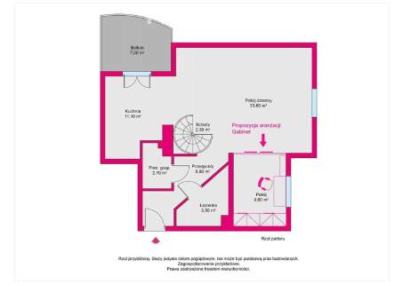 Dwupoziomowy apartament z tarasem - Osiedle Ptasie