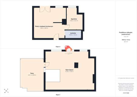 Dwupoziomowy apartament 112m2 bez PCC 