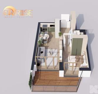 Sunrise Park Mieszkanie nr 2.5 2 pokoje 39,43 m2 balkon