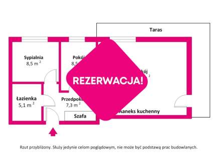 Nowoczesne , umeblowane 3 pokojowe mieszkanie