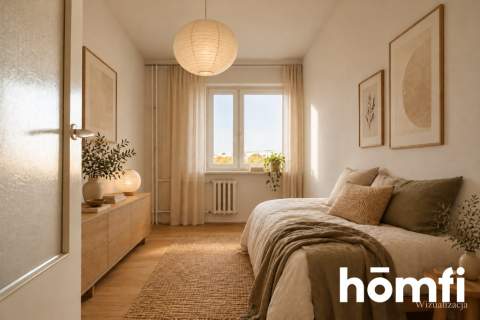 3 lub 4 pokoje Metro Wilanowska Balkon