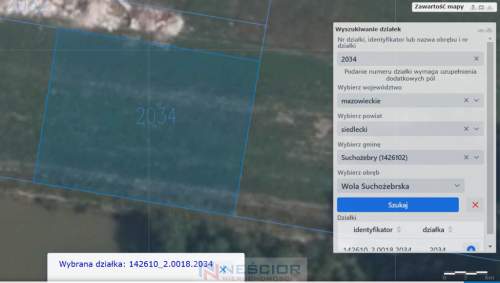 Działka budowlana 620m2- Wola Suchożebrska