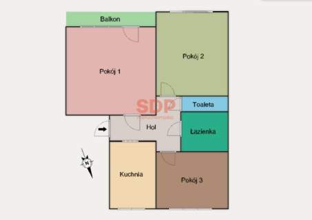 3 pokoje, osobna kuchnia i balkon. Urządź je po swojemu 