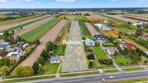 Działka 1,49 ha Sławacinek Nowy, dojazd z dwóch stron