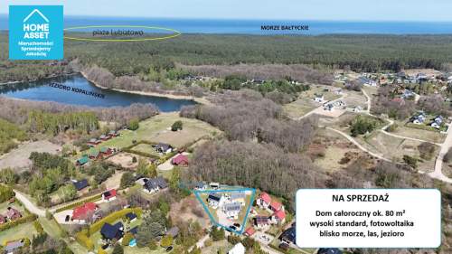 Dom całoroczny 80 m nad morzem 3 sypialnie