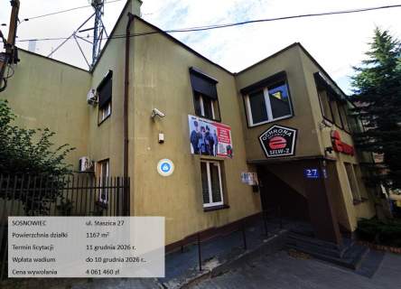 Licytacja, budynek usługowo-biurowy, Śląsk