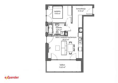 2 pokojowy apartament 44.93 m Ustroń przy lesie 0%prowizji