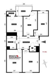 64m2 4 pok os kuchnia balkon Bronowice