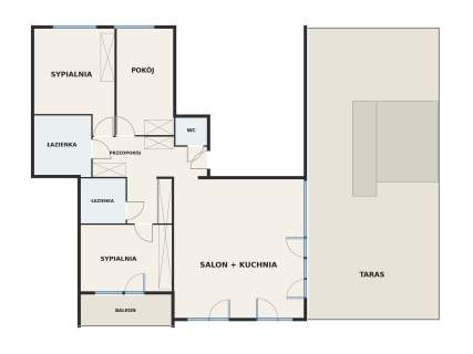 Penthouse 100 m Taras 64 m 4 pokoje Mokotów