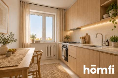 3 lub 4 pokoje Metro Wilanowska Balkon