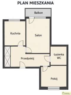Mieszkanie IIpietro, 47,5m2 Unitów Podlaskich w Łukowie