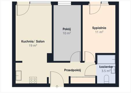 3 pokoje, Grodzisk Mazowiecki, ul. Bałtycka