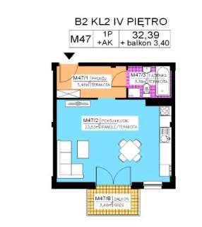 Mieszkanie 1 pok., 32,39 m2, IV piętro, Na Stoku