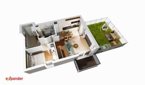 PROMOCJA Nowe 2 pokoje 48,41 m balkon i taras Teofilów bez P