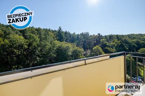 Balkon od południa Widok na las Dwustronne