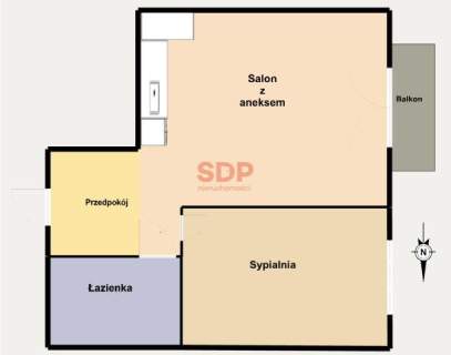 Radiostacja 46,56 m2 2 pokoje Wysoki standard balkon I Parking