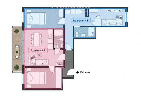 Dwa apartamenty inwestycyjne przy Fabryce Norblina - ROI 7%