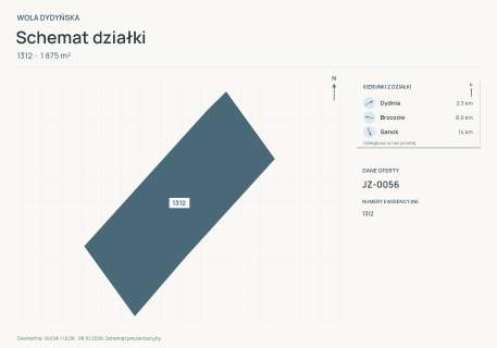 Działka z widokiem na Pogórze Dynowskie