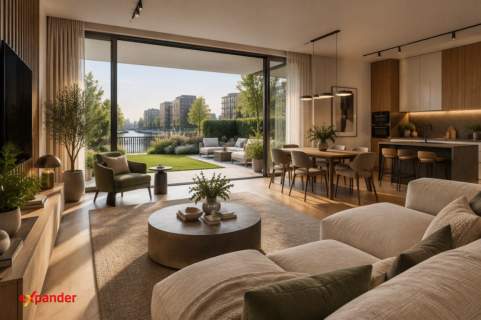 Apartament 3-pokojowy z prywatnym ogrodem Nad Motławą