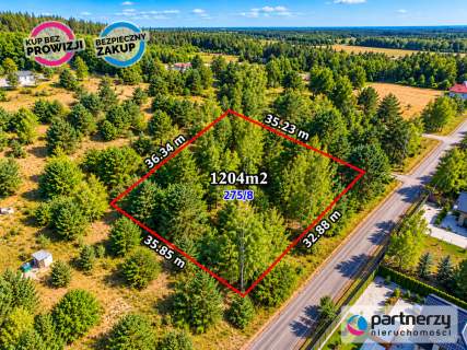 Działka mieszkaniowa z MPZP pow 1204m2