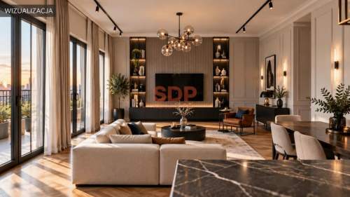 Luksusowy apartament z salonem o pow. 54,55 m2