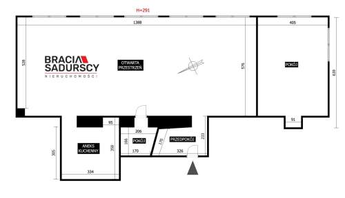 lokal biurowy 128 m2 Centrum Krakow blisko Wawelu