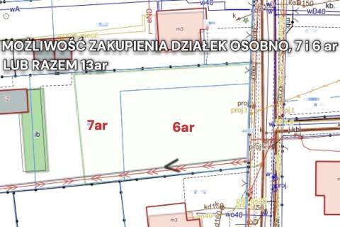 Budowlana, równa z drogą asfaltową i mediami. Spokojna okolica.