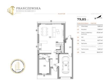 Skrajny segment 137m , Dąbrowica, 0% prowizji