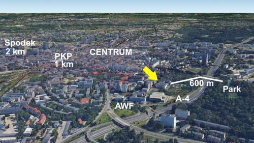 BEZ PROWIZJI, obok Parku Kościuszki i AWF-u