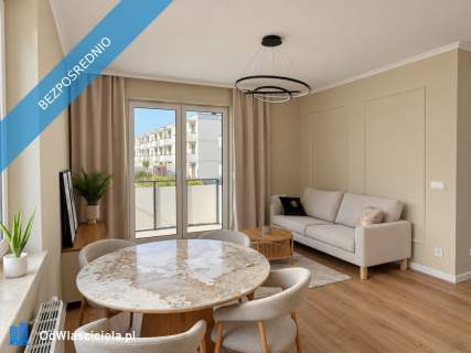 Nowe, wykończone 2 pokoje Ustawny salon Balkon