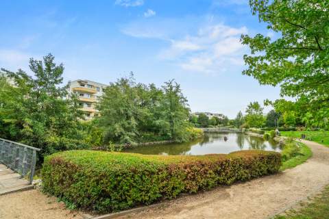 MARINA MOKOTÓW, widok na staw i park, 0% prowizji