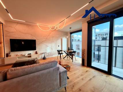 Apartament pełen światła 81 m , 3 pokoje Towarowa Towers, Met