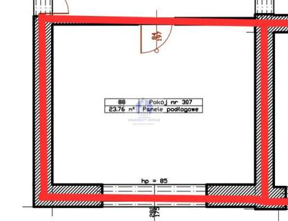 Mokotów biuro 23,76 m2 do wynajęcia