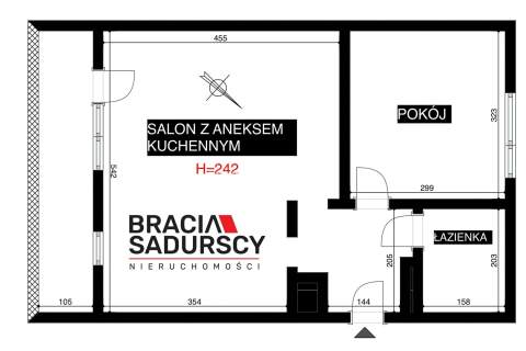 Mieszkanie do wynajęcia, 38 m2, Kraków