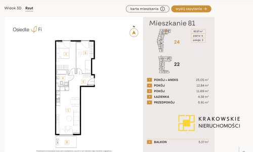 Tężnie, Smart Home i 61 m   Twoje nowe 3 pokoje.