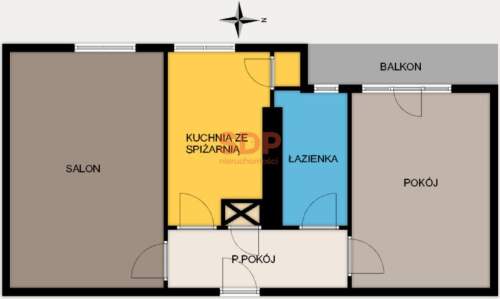 Mieszkanie 2-pokojowe z widokiem na zieleń balkon piwnica