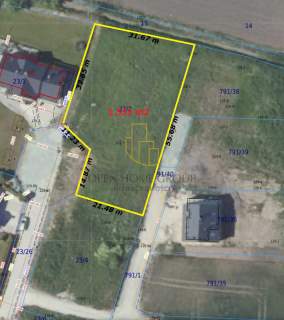 Żórawina, działka budowlana 1531 m2, media