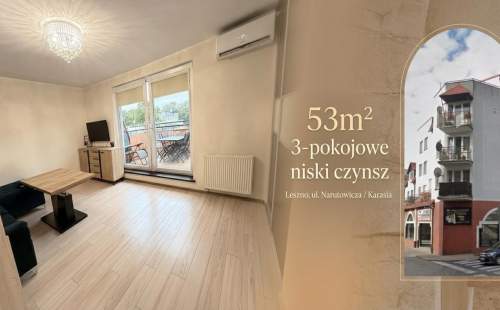 3-pokojowe w bloku -ul. Narutowicza / Karasia -NISKI CZYNSZ