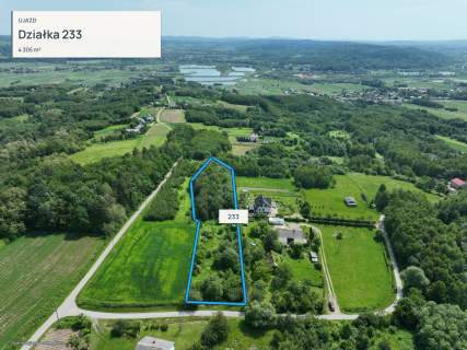 Działka z panoramą Pogórza