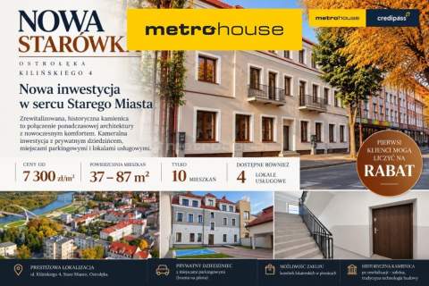 Nowa Starówka Ostrołęka - 10 mieszkań, 4 lok. usł.