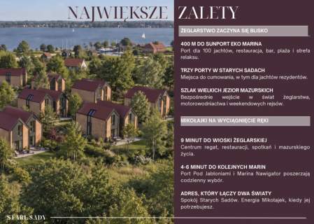 Działka Mazury koło Mikołajek z koncepcją 15 domów