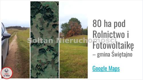 80 ha pod Hodowlę i Fotowoltaikę gmina Świętajno