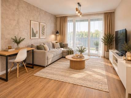 Przestronne studio z ogrodem i tarasam